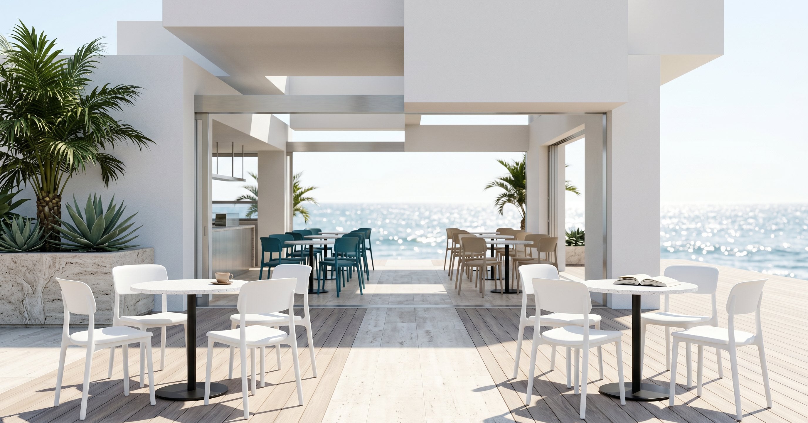 Huxley Chair in-situ scene - Green Loop Global