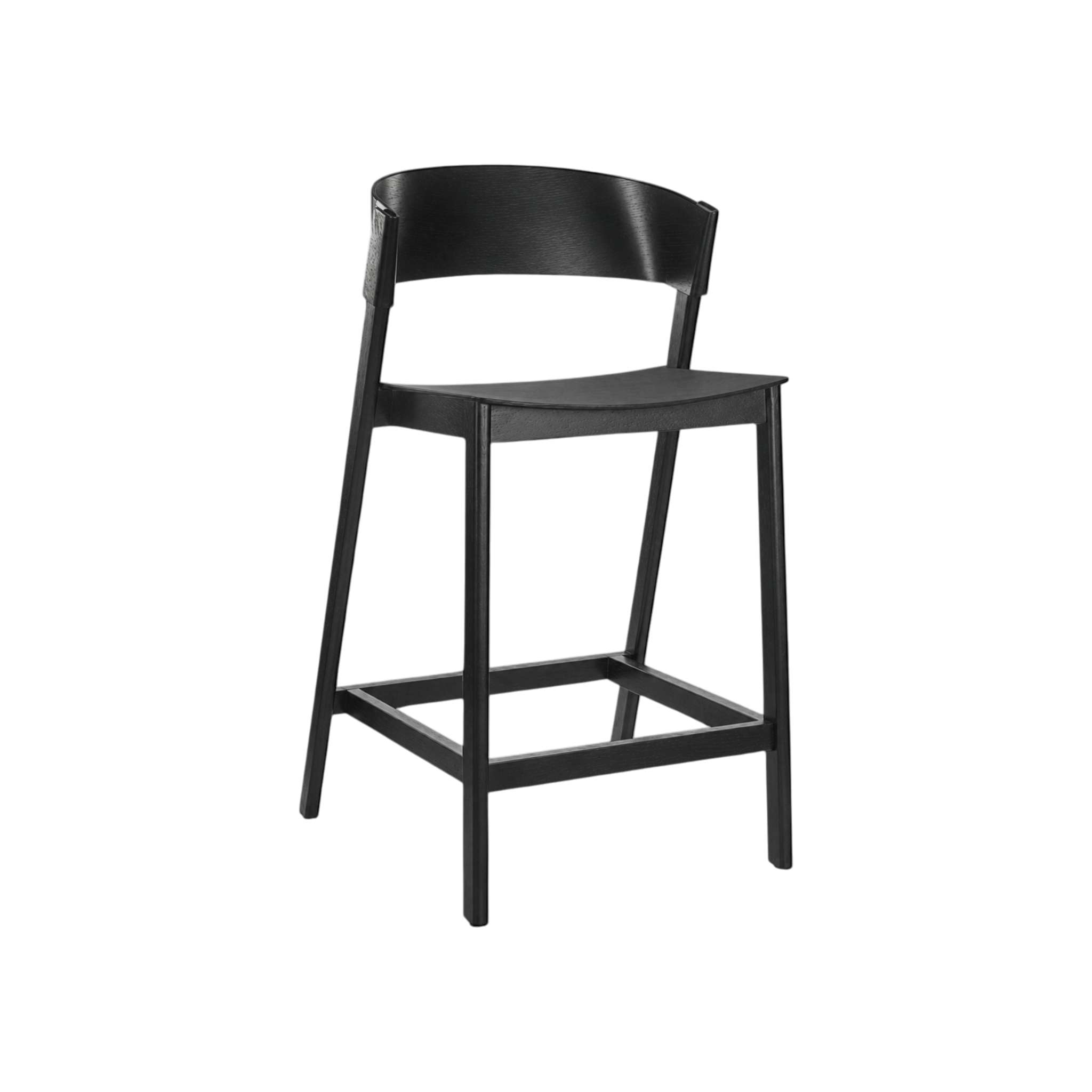Jasper Bar Stool – Black Oak