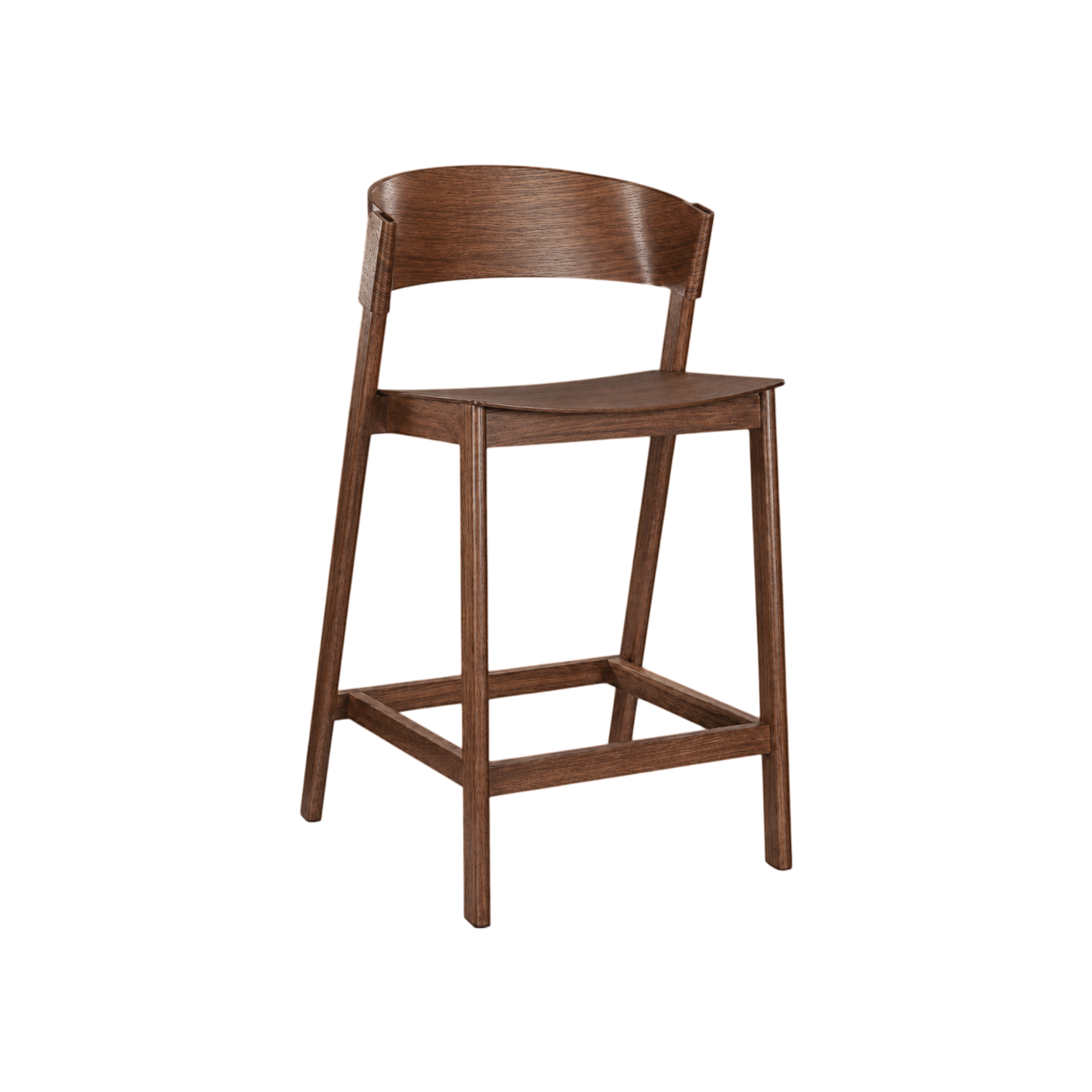 Jasper Bar Stool – Walnut Oak