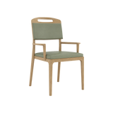 Lennox Dining Chair – Natural Oak / Sage