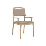 Lennox Dining Chair – Natural Oak / Taupe