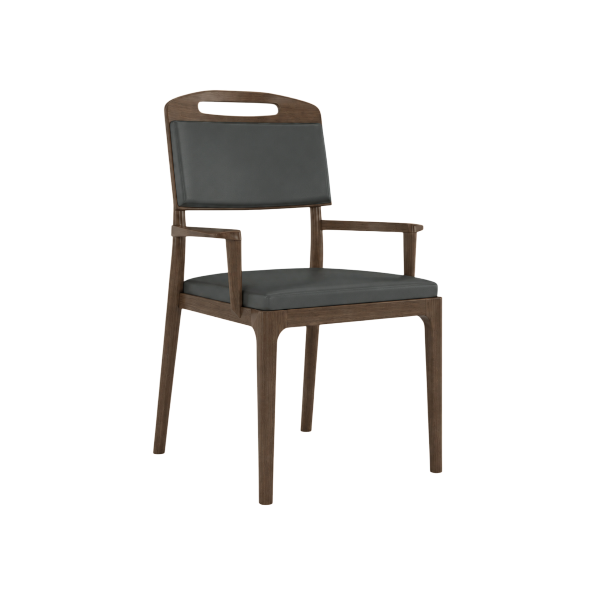 Lennox Dining Chair – Walnut Oak / Charcoal