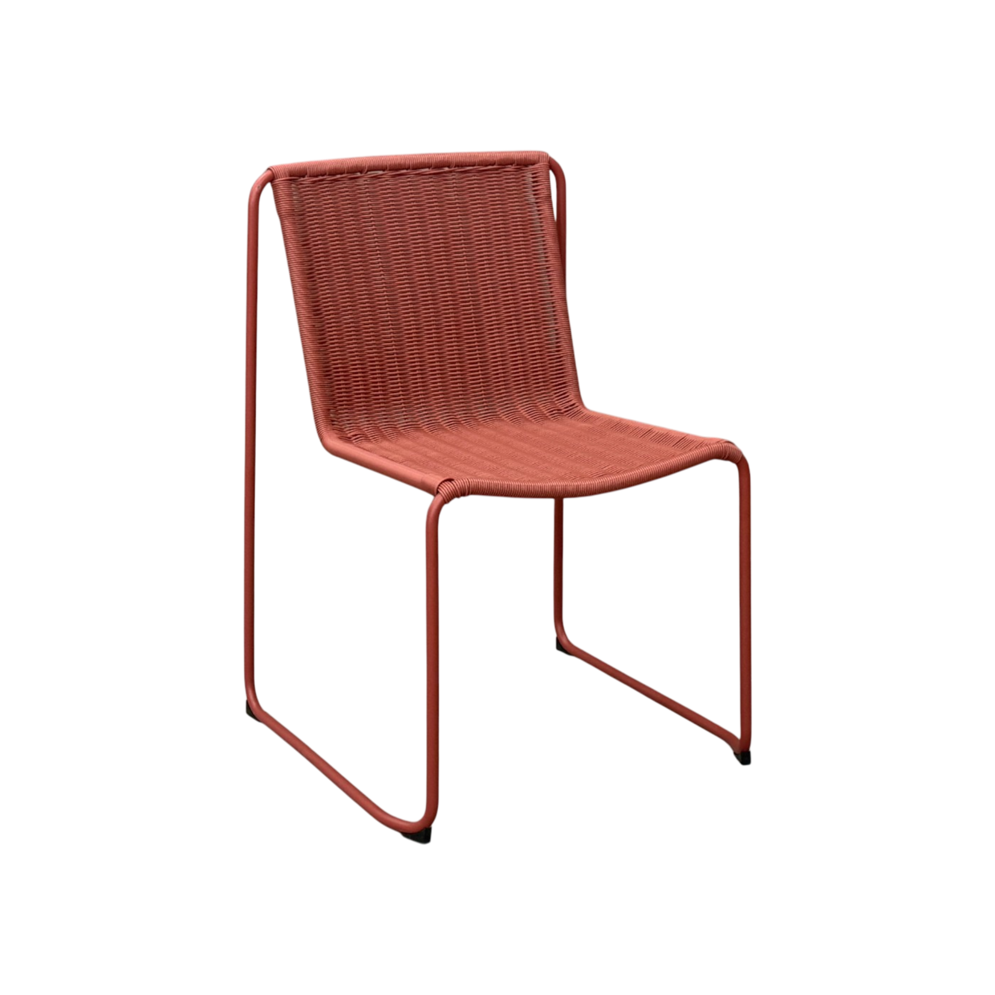 Levi Wicker Chair – Terracotta