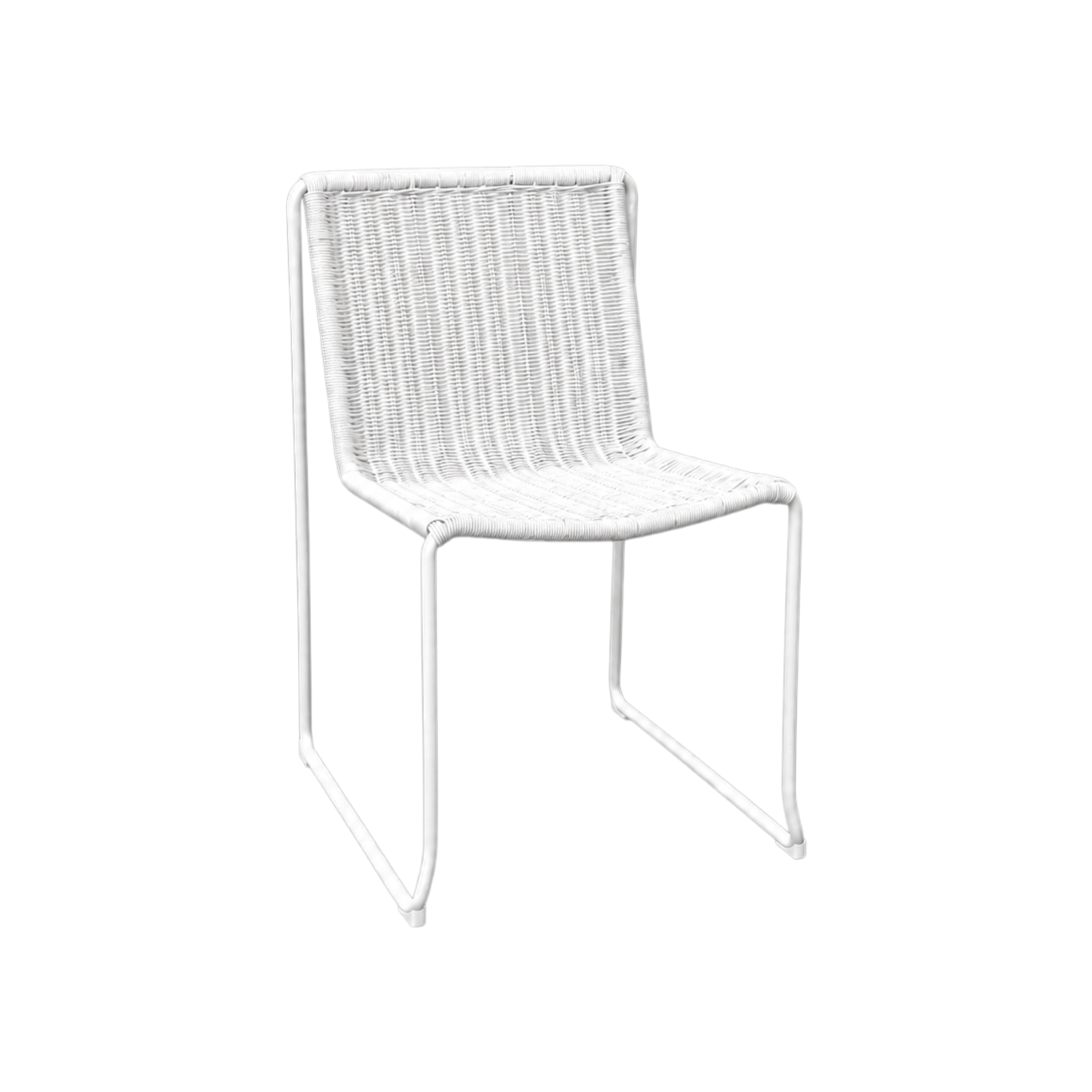 Levi Wicker Chair – White