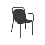 Lido Dining Chair with Arms – Black