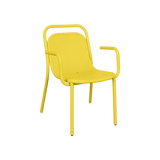 Lido Dining Chair with Arms – Yellow