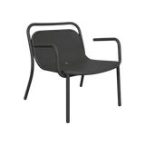 Lido Lounge Chair with Arms – Black