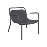 Lido Lounge Chair with Arms – Charcoal