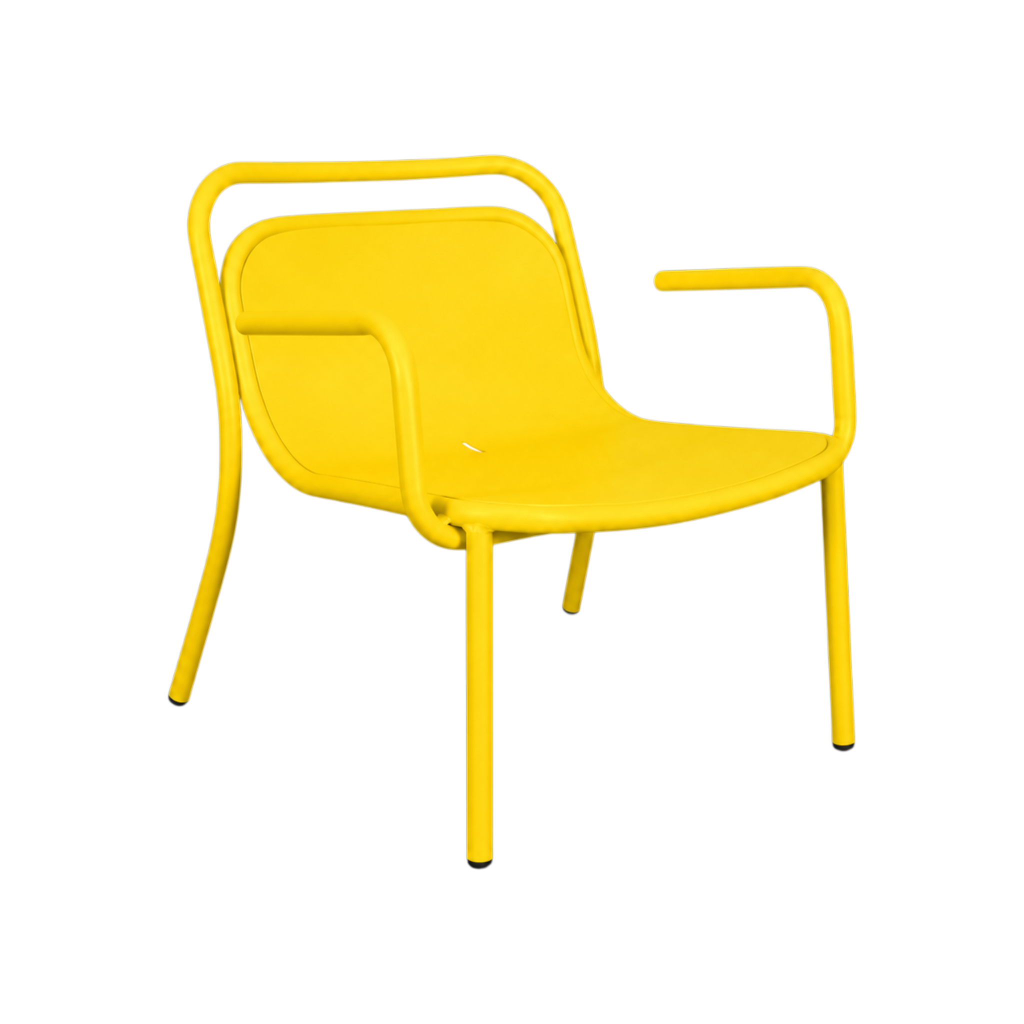 Lido Lounge Chair with Arms – Yellow
