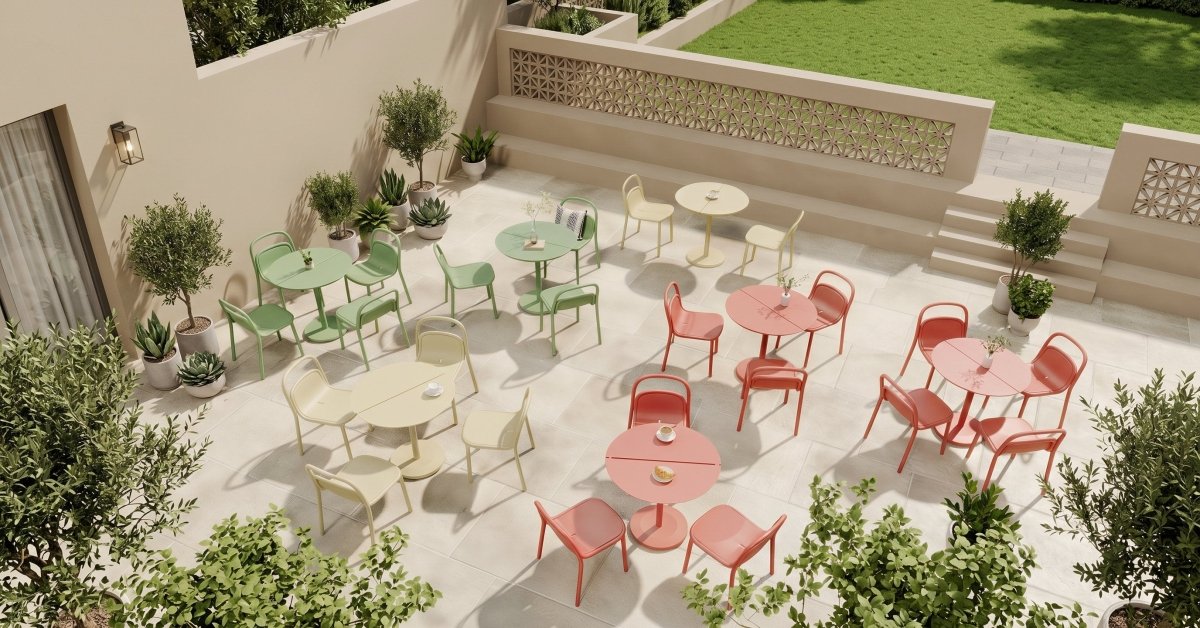 Lido Cafe Table Round - Green Loop Global