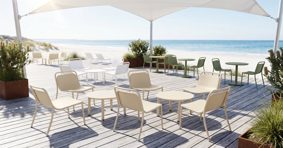 Lido Cafe Table Round - Green Loop Global
