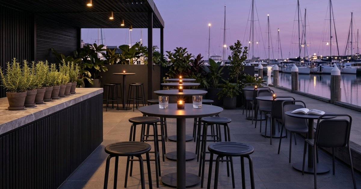 Lido Cafe Table Round - Green Loop Global