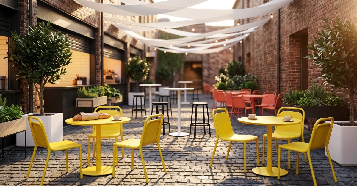 Lido Bar Table Round - Green Loop Global