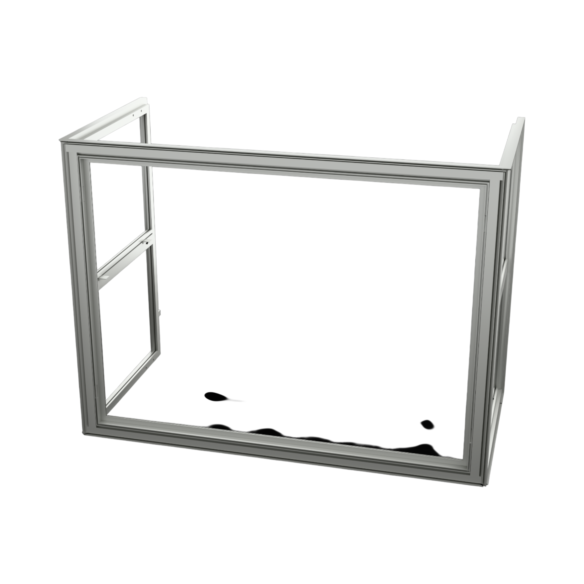 Linear Cabinet Frame – White