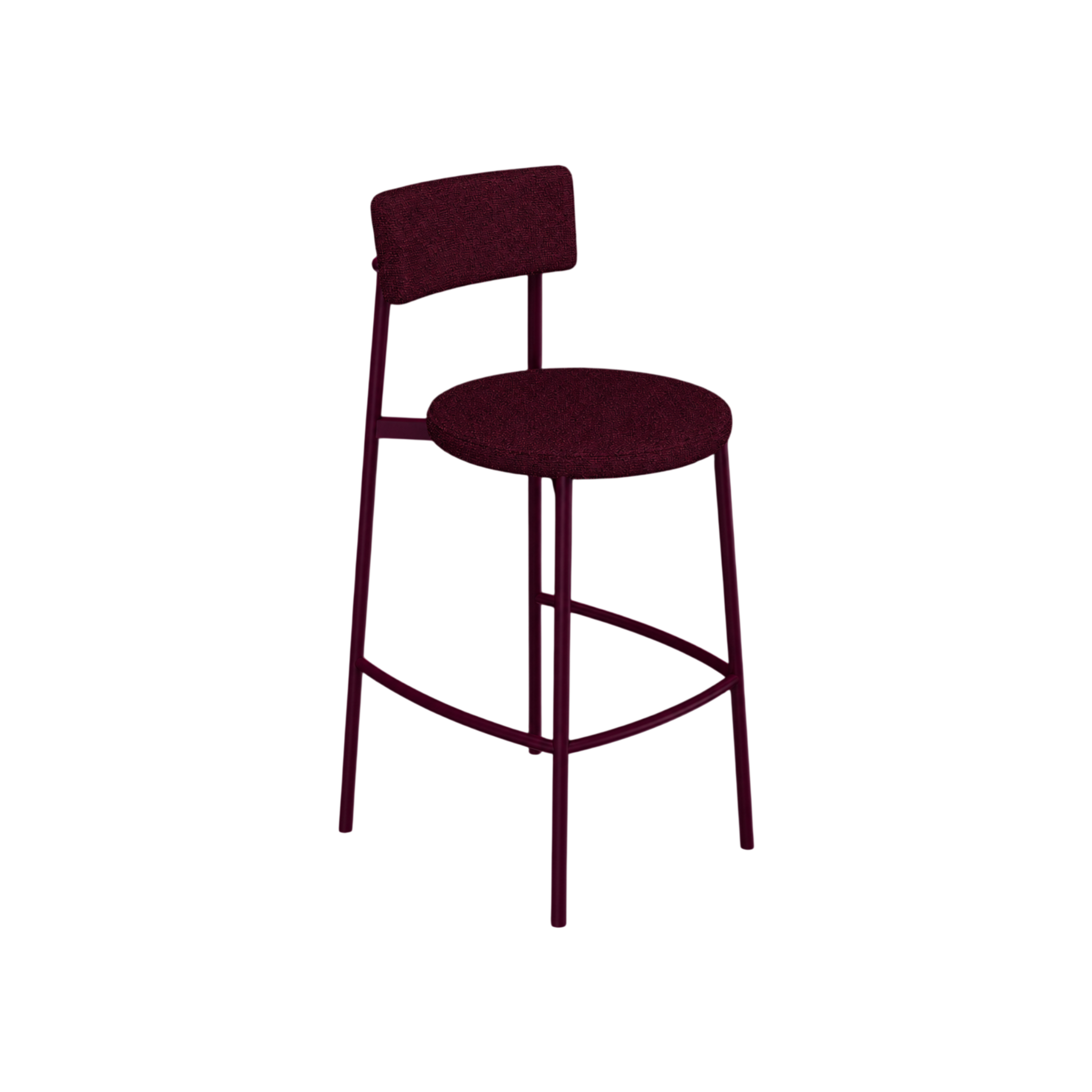Loma Stool – Burgundy