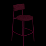 Loma Stool – Burgundy
