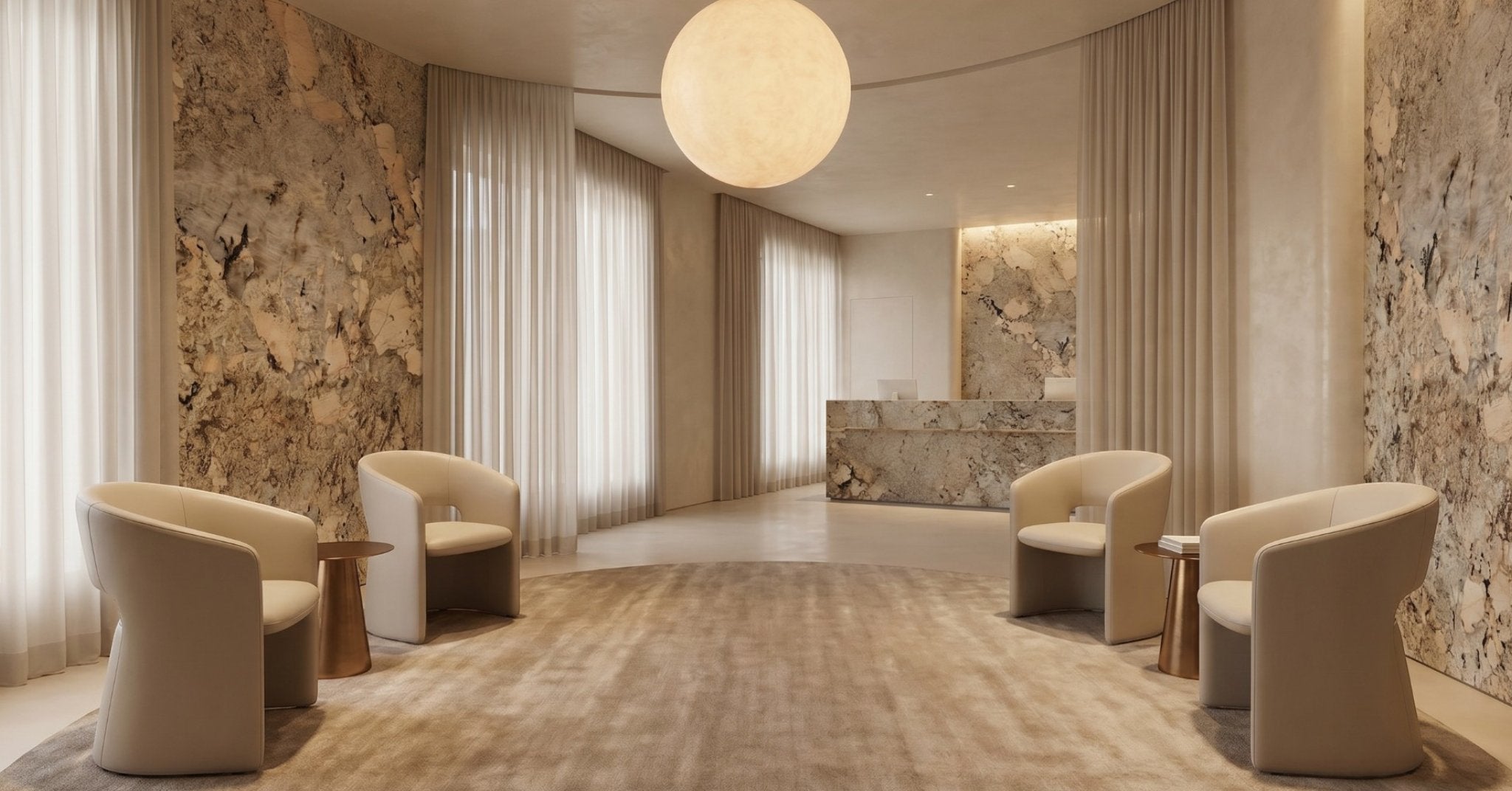 Luna Armchair in-situ scene - Green Loop Global