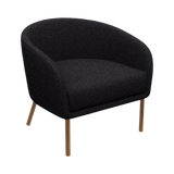 Lune Armchair – Walnut Oak / Black