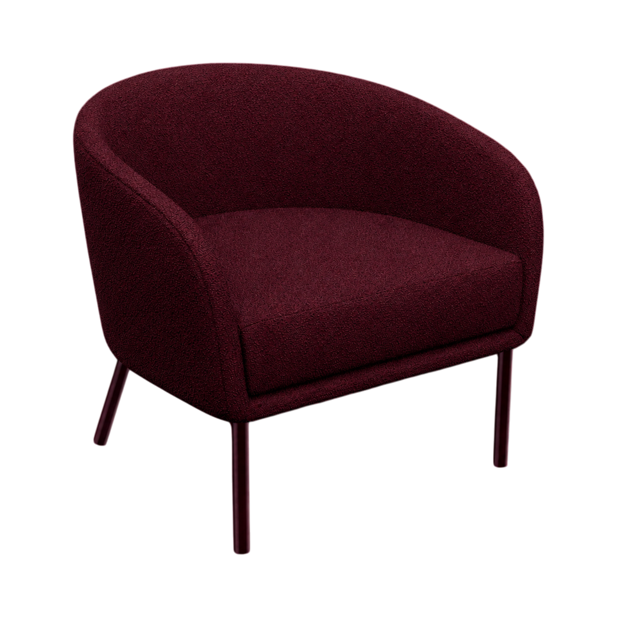 Lune Armchair – Tonal / Burgundy
