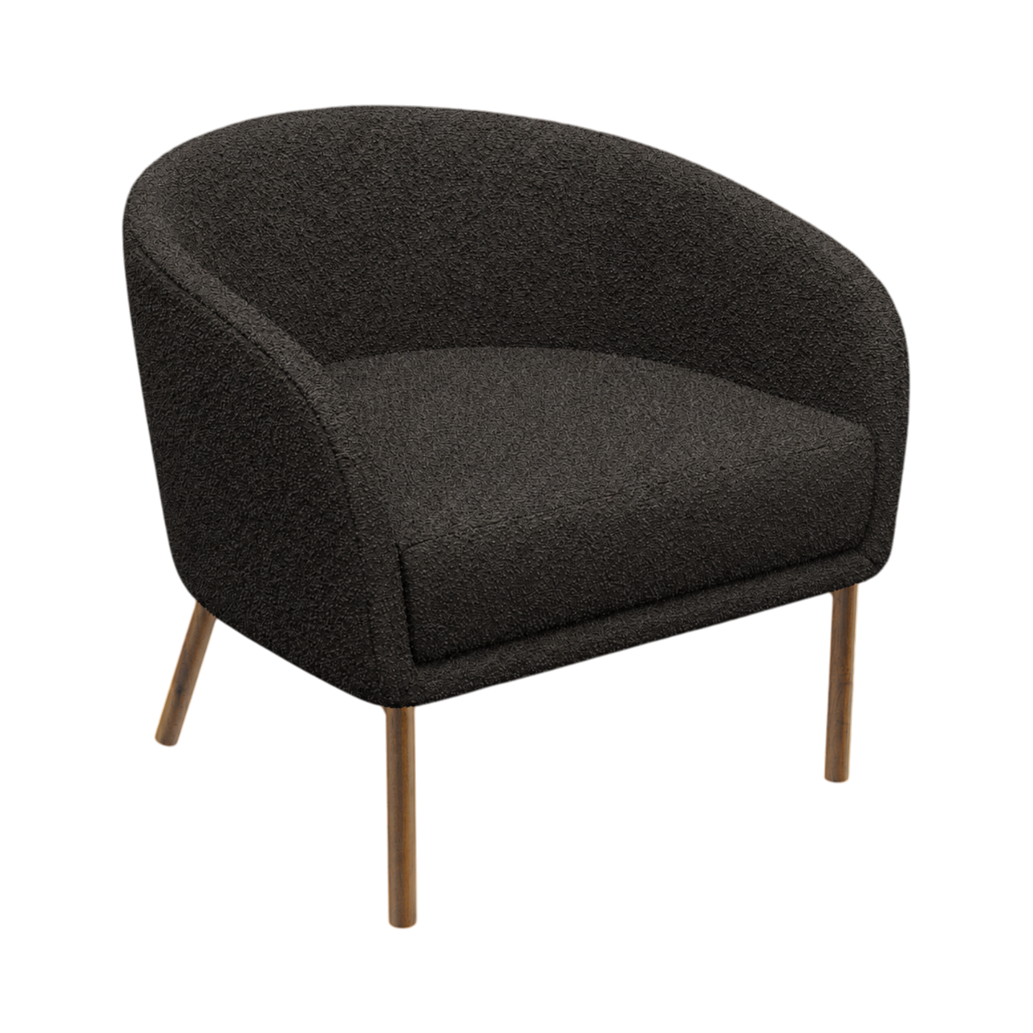 Lune Armchair – Walnut Oak / Charcoal