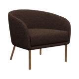 Lune Armchair – Walnut Oak / Chocolate