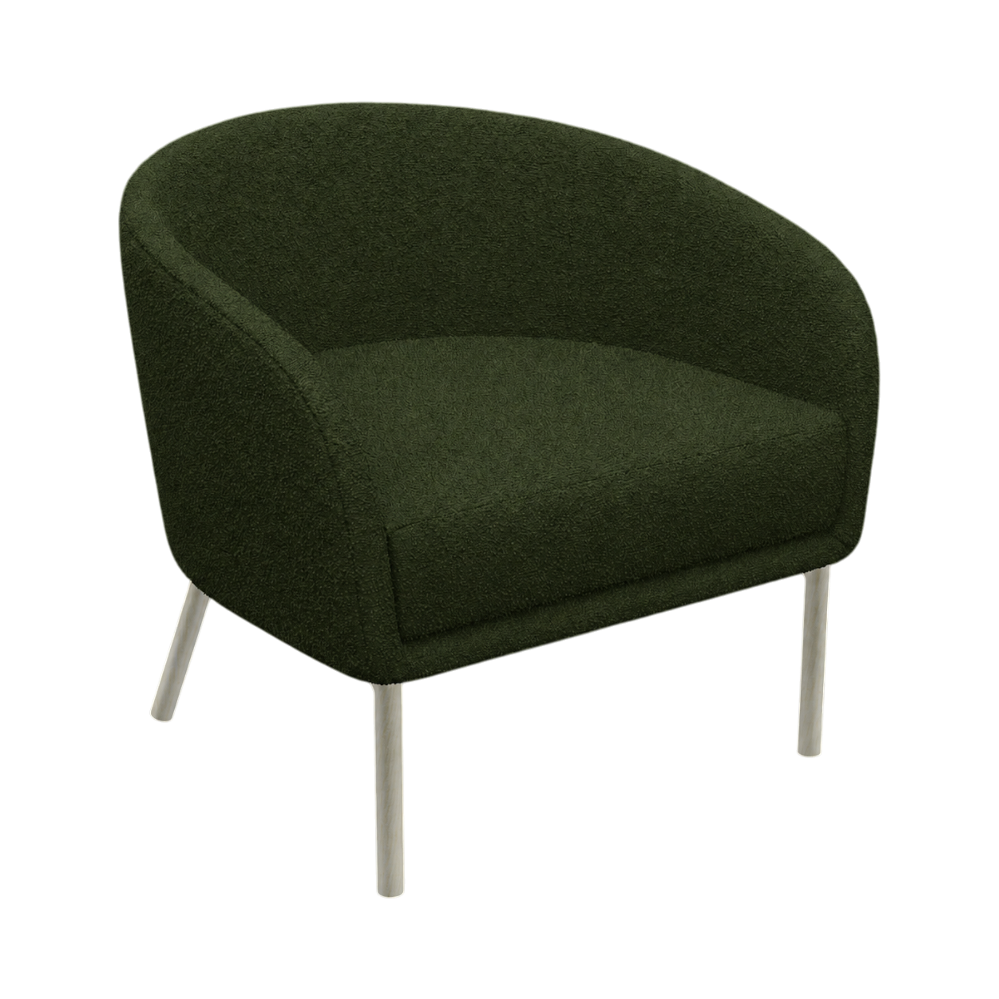 Lune Armchair – Natural Oak / Green