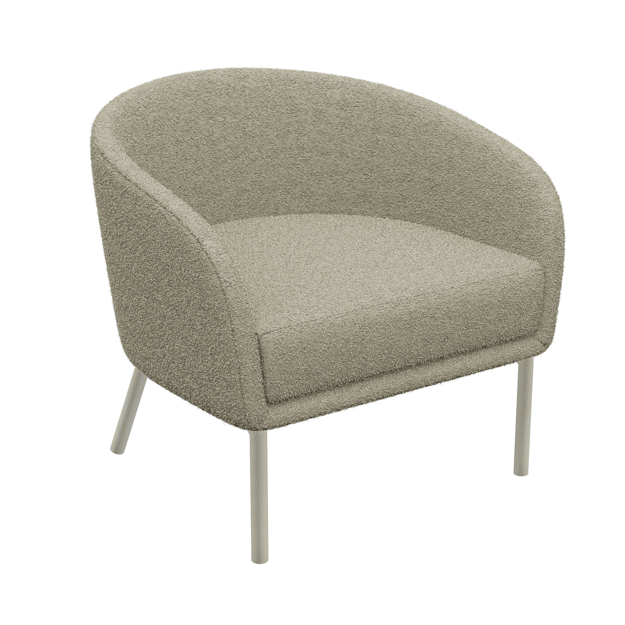 Lune Armchair – Natural Oak / Oat