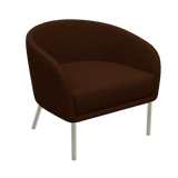 Lune Armchair – Natural Oak / Terracotta