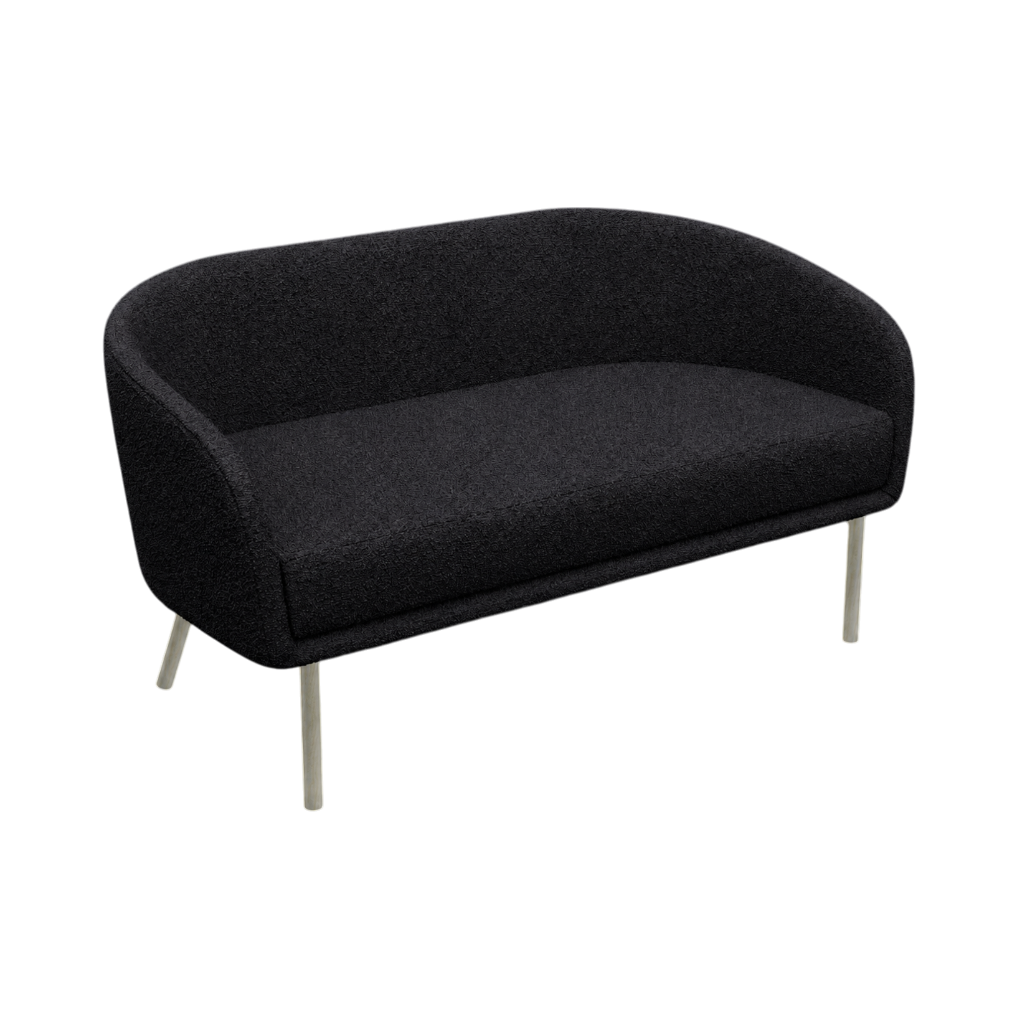 Lune Sofa – 1500mm – Natural Oak / Black