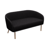 Lune Sofa – 2100mm – Walnut Oak / Black