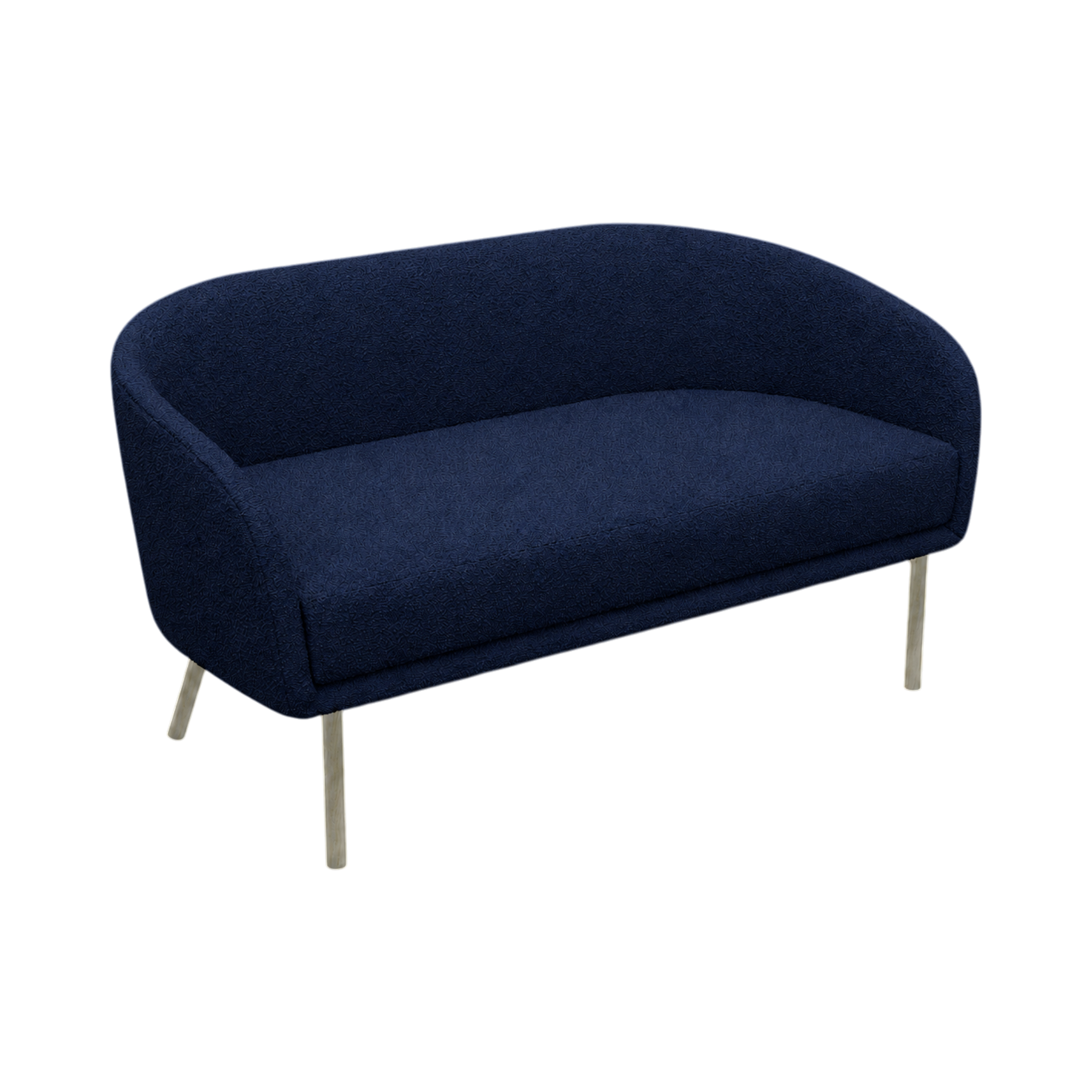 Lune Sofa – 2100mm – Natural Oak / Blue