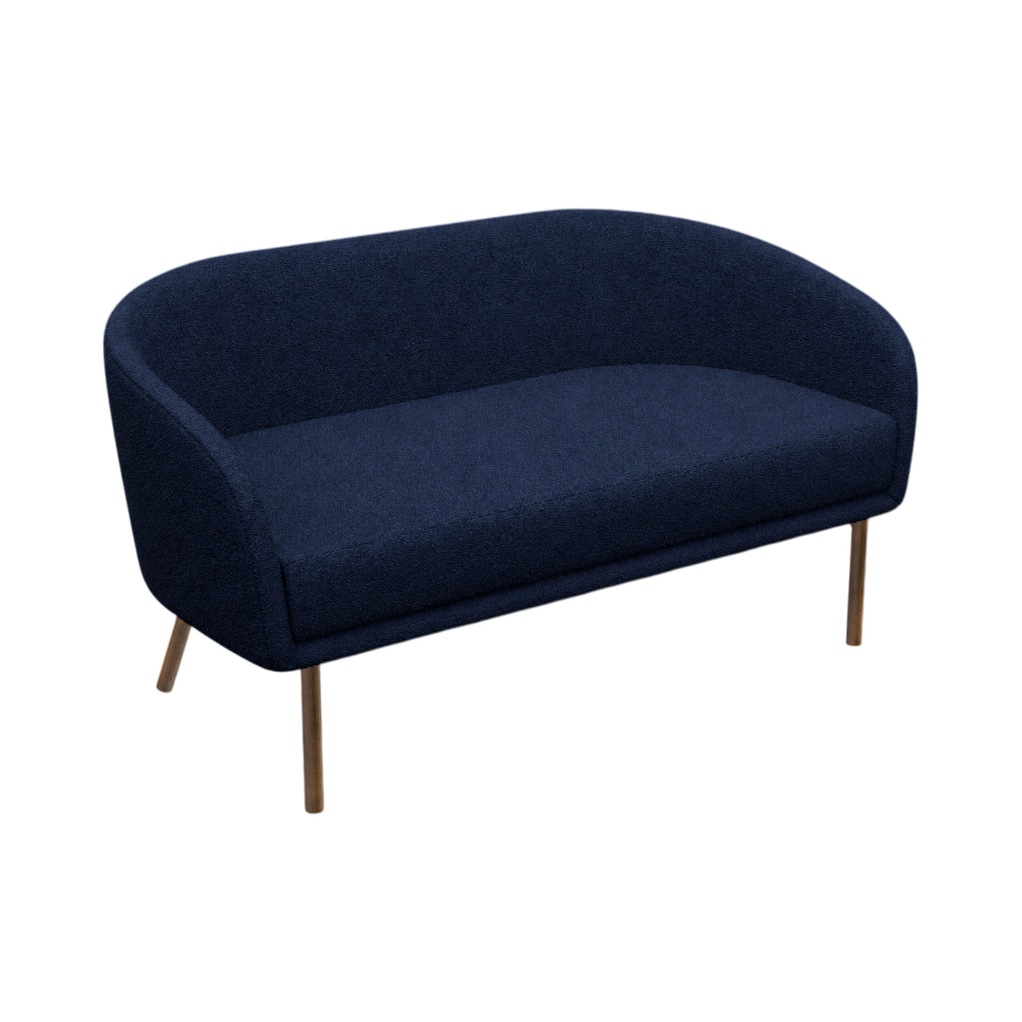 Lune Sofa – 2100mm – Walnut Oak / Blue