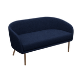 Lune Sofa – 1800mm – Walnut Oak / Blue