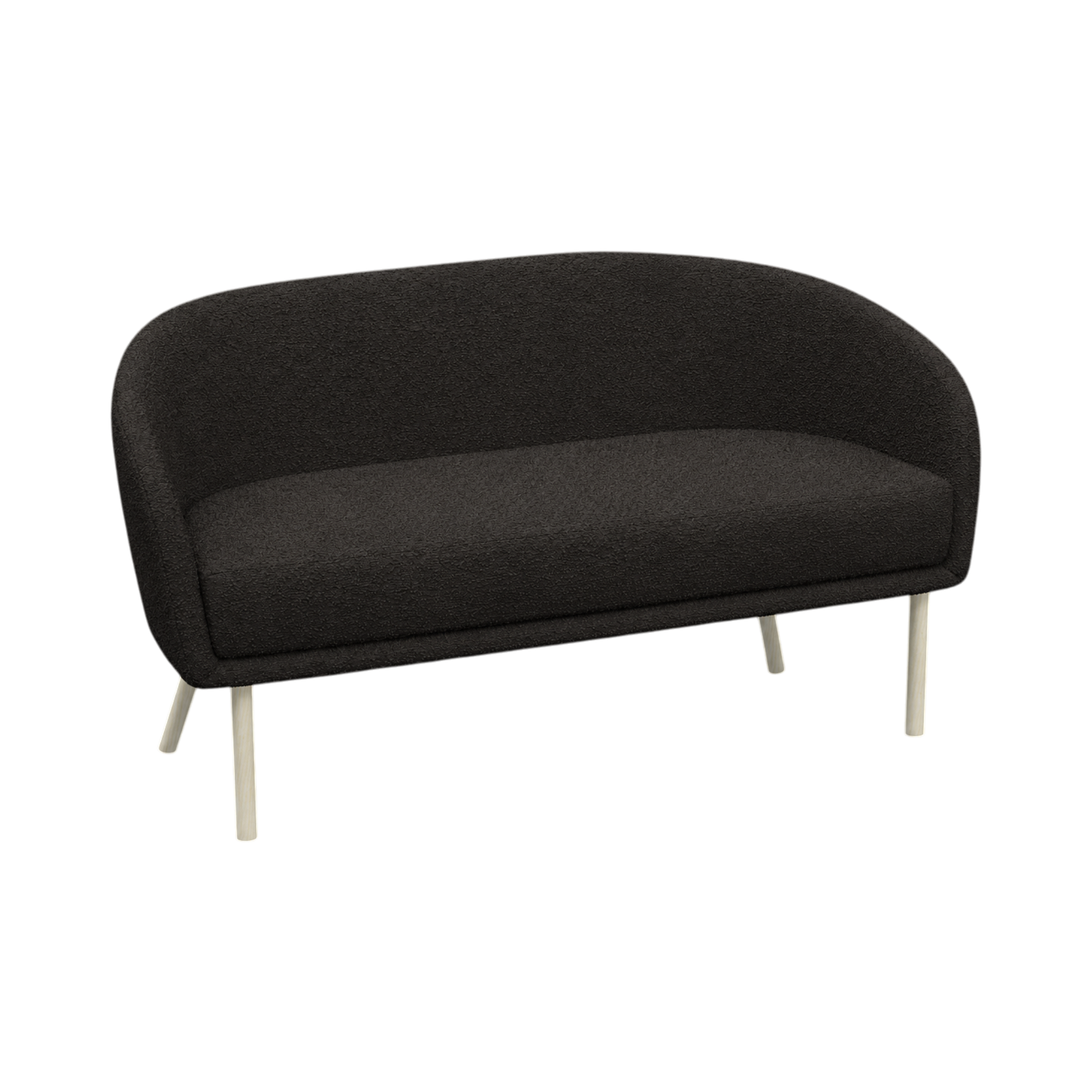 Lune Sofa – 1800mm – Natural Oak / Charcoal