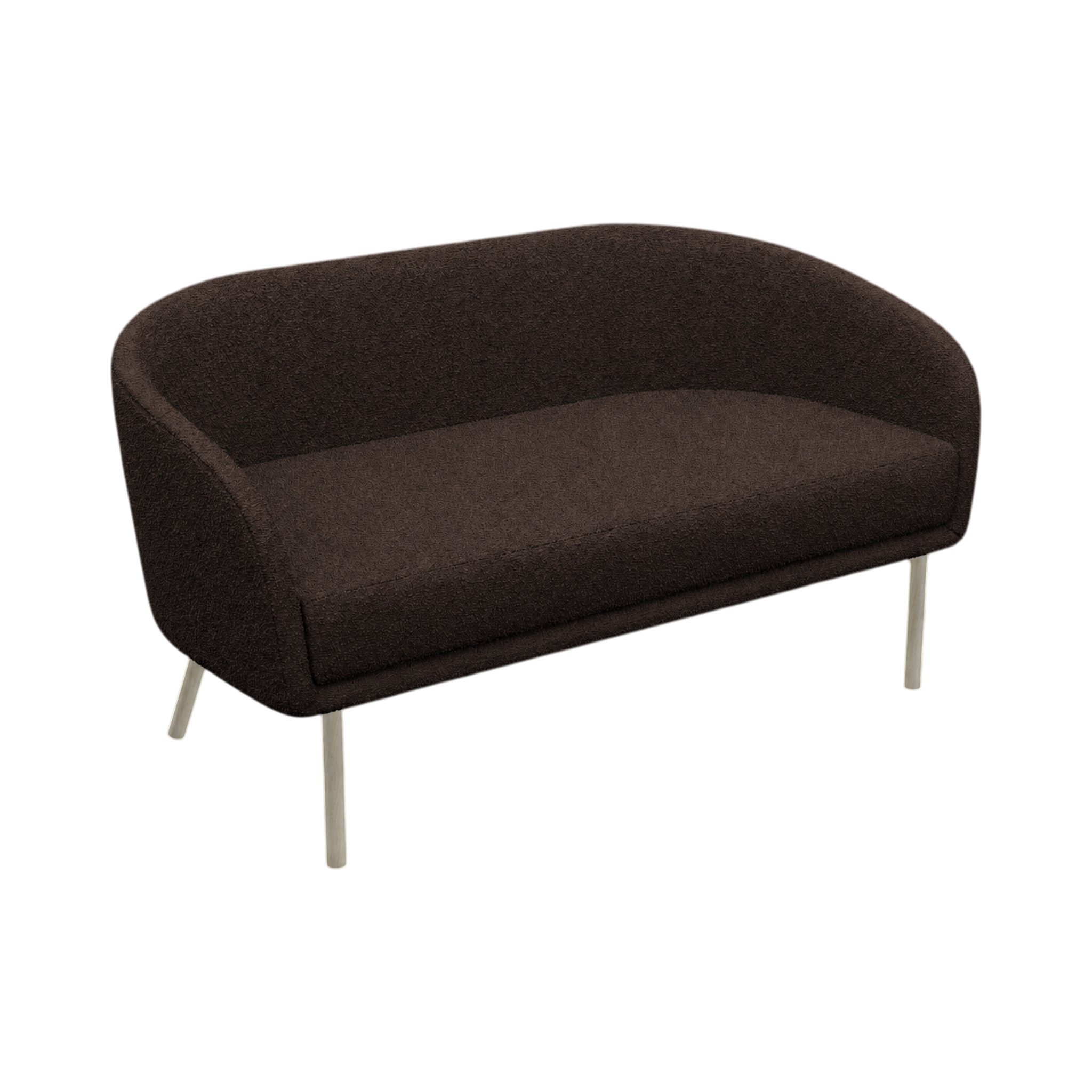 Lune Sofa – 1500mm – Natural Oak / Chocolate