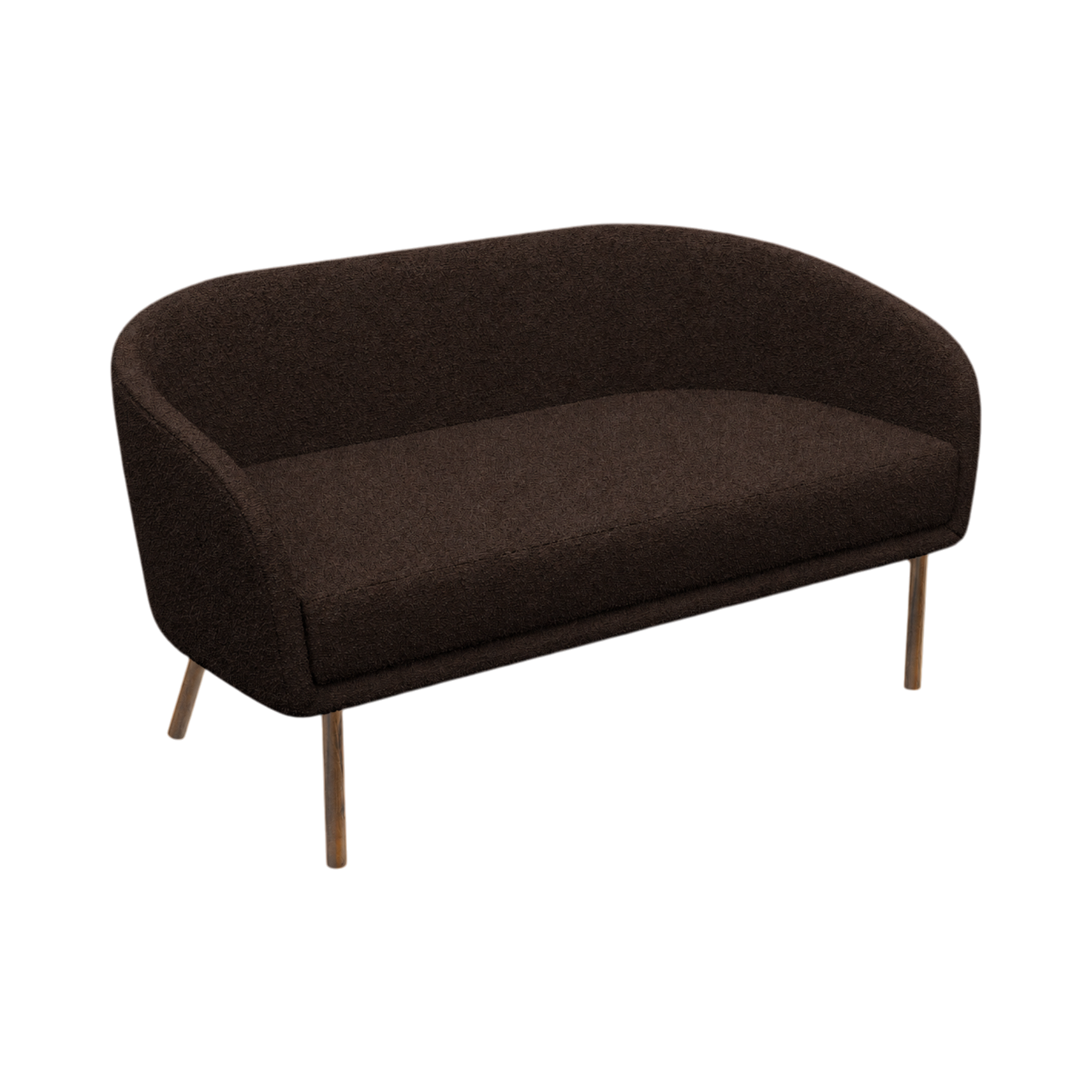 Lune Sofa – 1800mm – Walnut Oak / Chocolate