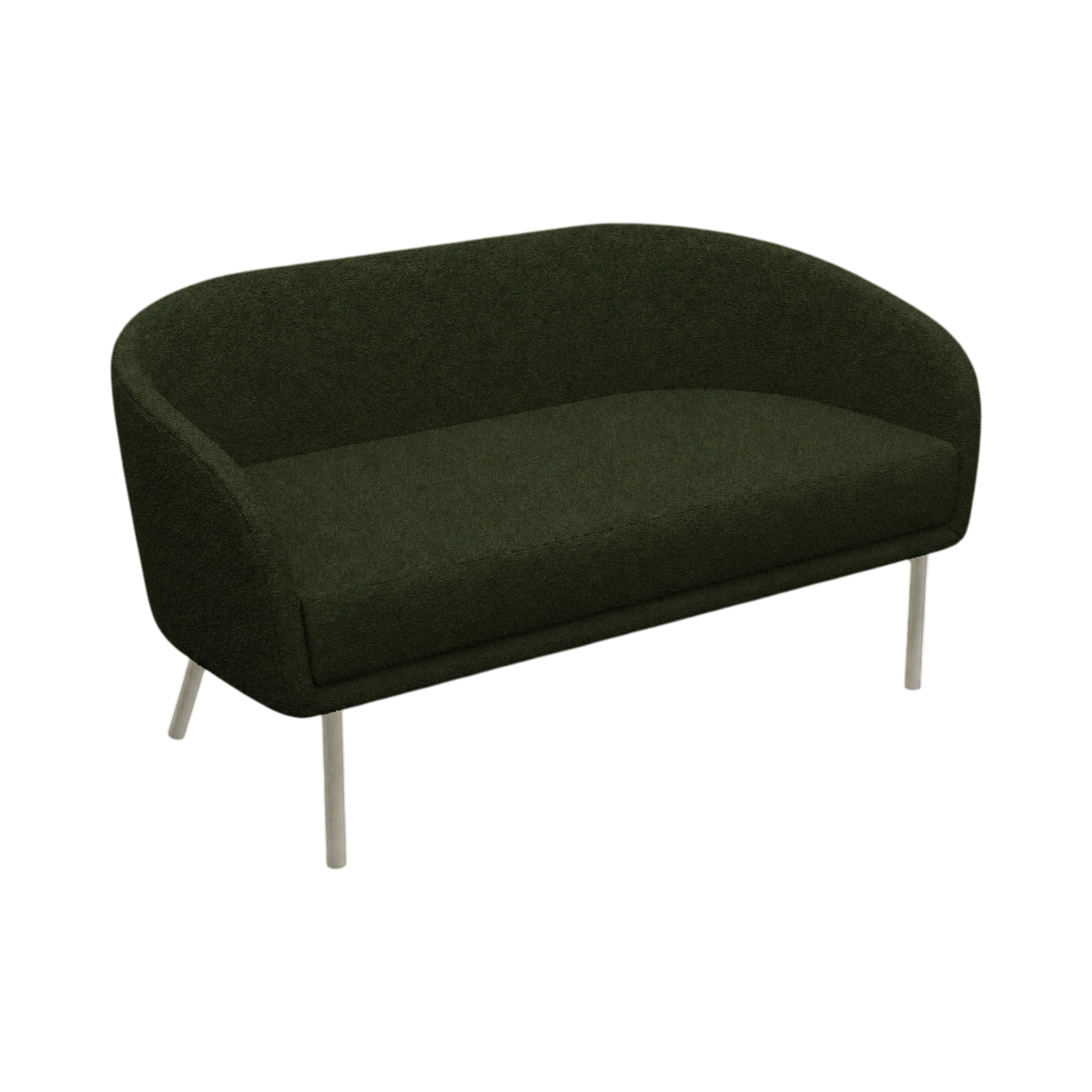Lune Sofa – 2100mm – Natural Oak / Green