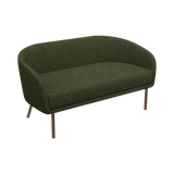 Lune Sofa – 2100mm – Walnut Oak / Green