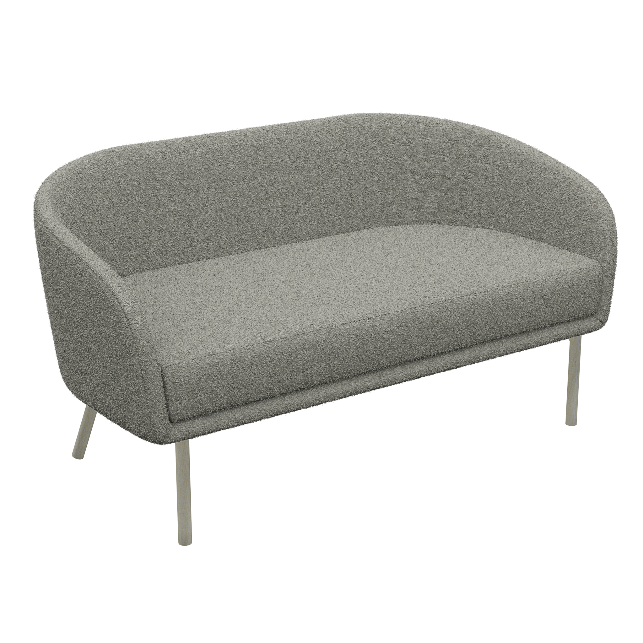 Lune Sofa – 1500mm – Natural Oak / Grey