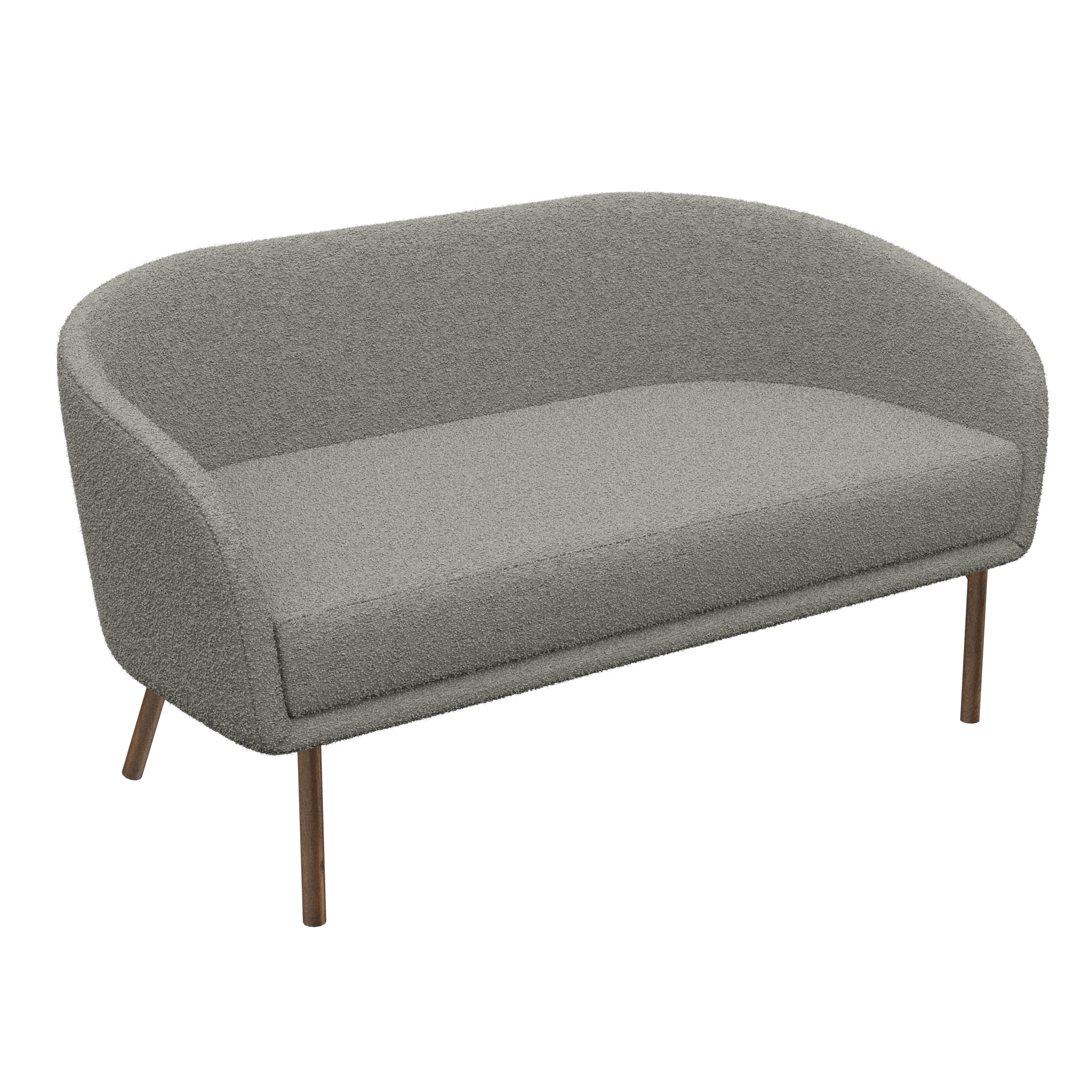 Lune Sofa – 1500mm – Walnut Oak / Grey