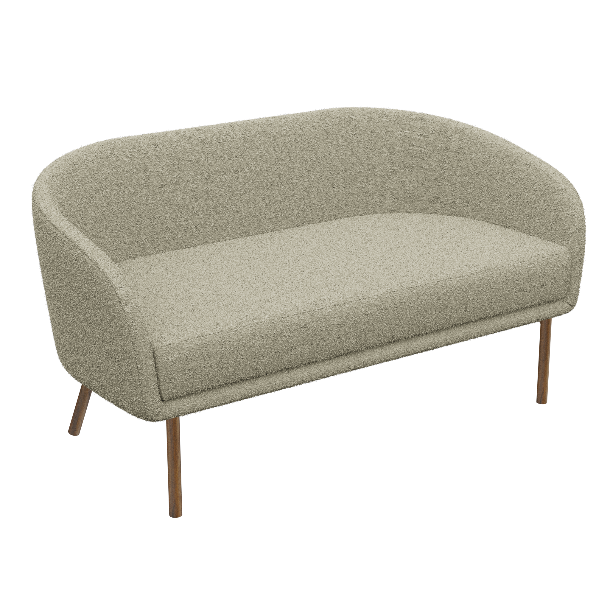 Lune Sofa – 2100mm – Walnut Oak / Oat