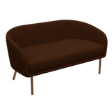 Lune Sofa – 2100mm – Walnut Oak / Terracotta