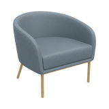 Luner Armchair – Natural Oak / Blue