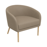 Luner Armchair – Natural Oak / Taupe