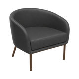Luner Armchair – Walnut Oak / Charcoal