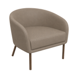 Luner Armchair – Walnut Oak / Taupe