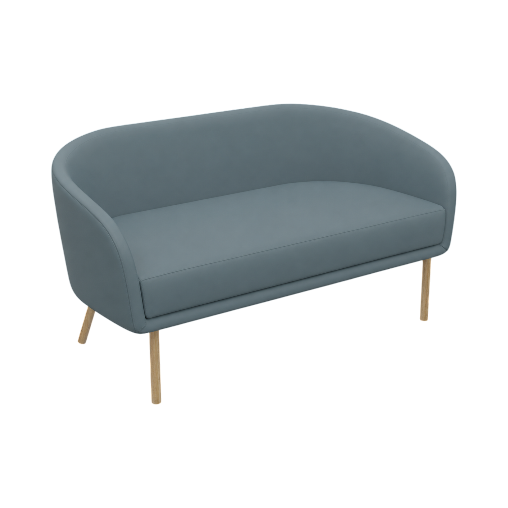 Luner Sofa – 1500mm – Natural Oak / Blue