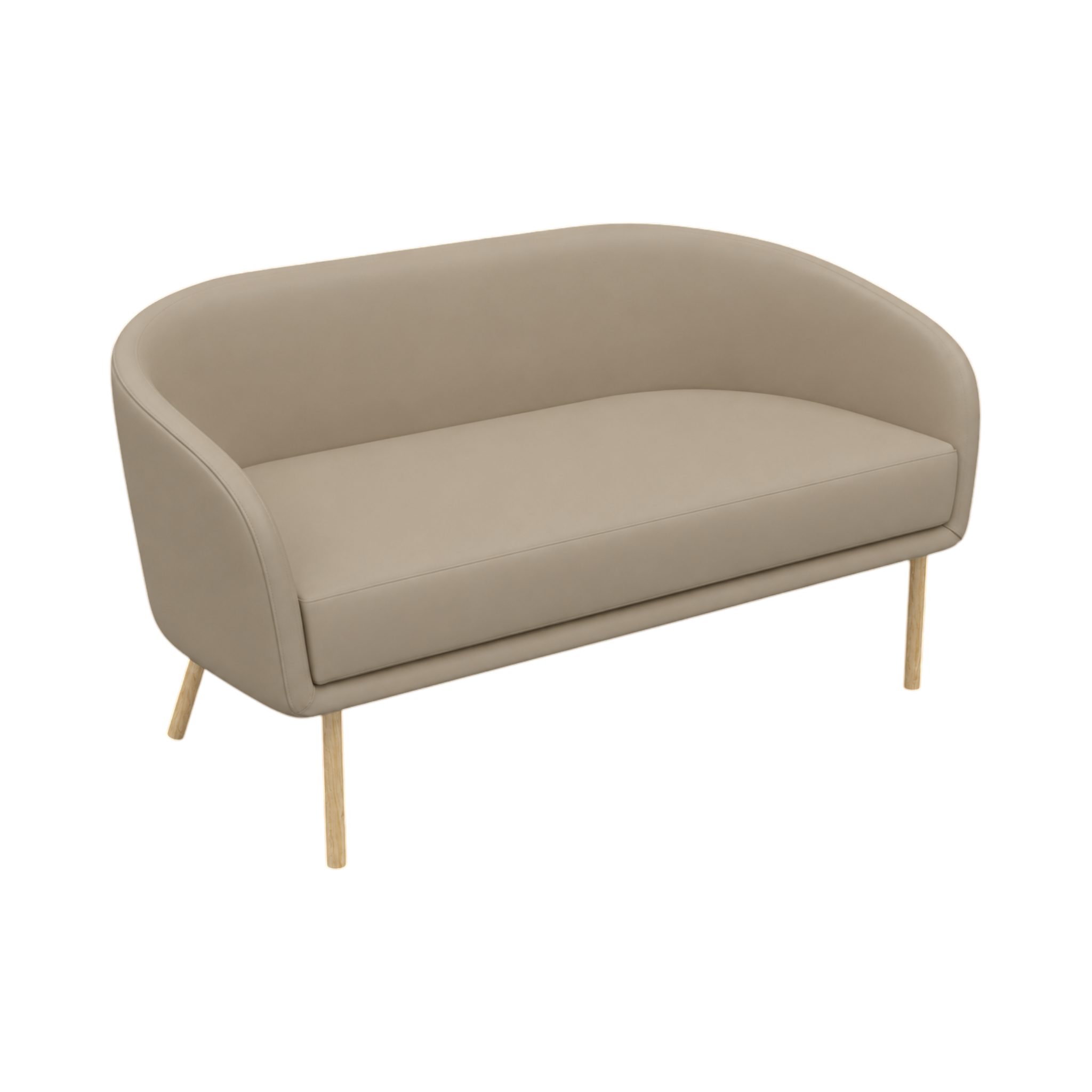 Luner Sofa – 1500mm – Natural Oak / Taupe