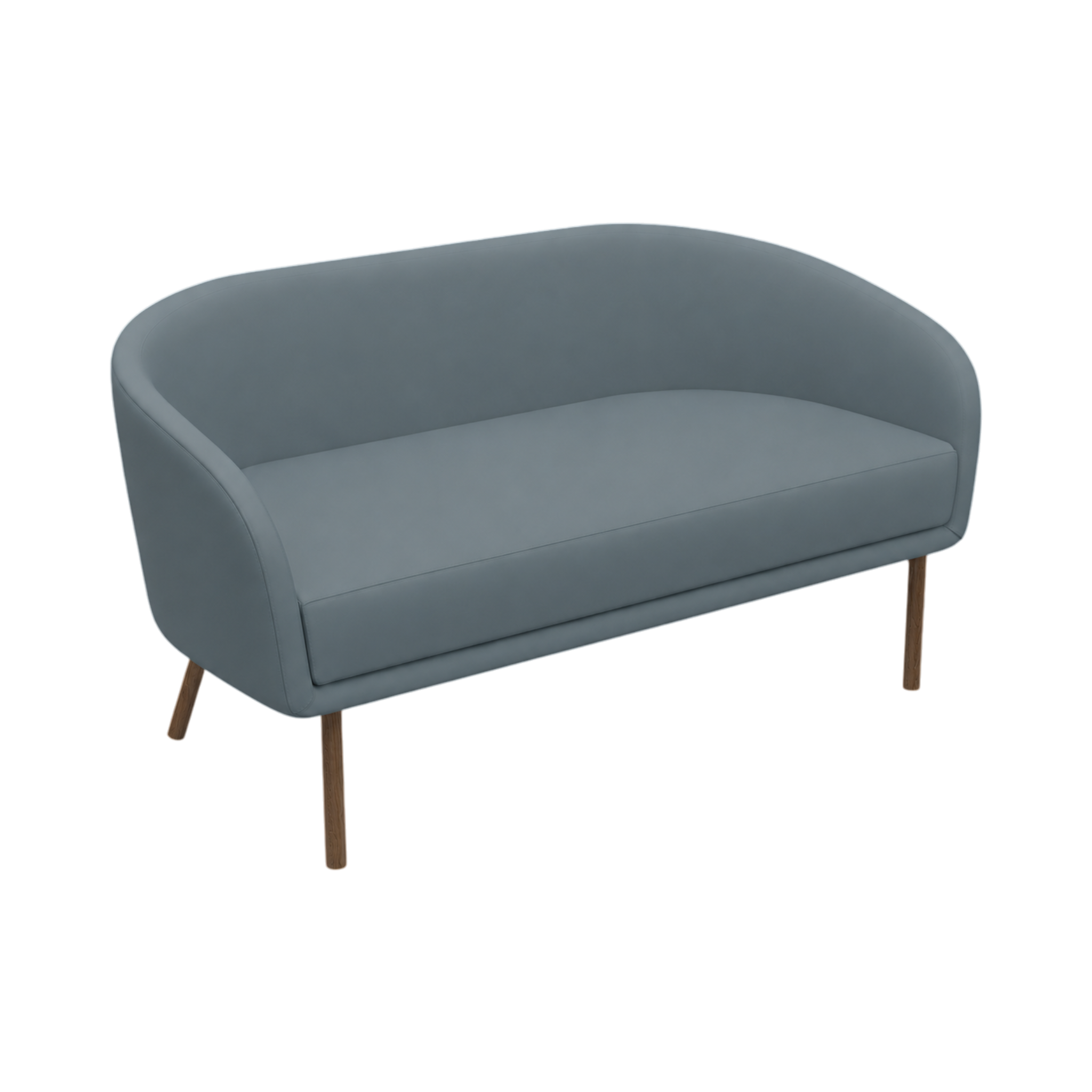 Luner Sofa – 1500mm – Walnut Oak / Blue