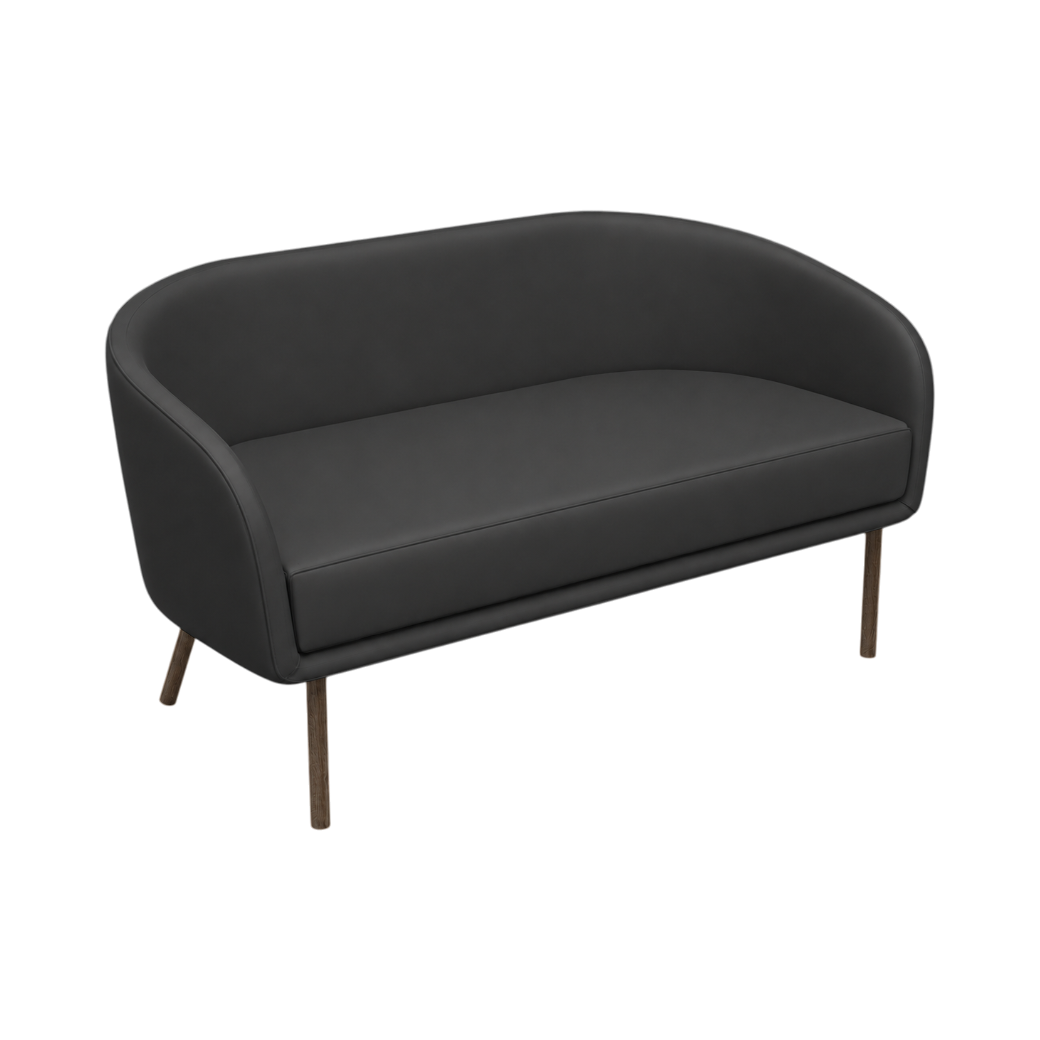 Luner Sofa – 1500mm – Walnut Oak / Charcoal
